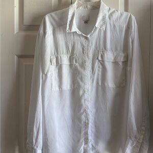 a new day White Casual Button Down Shirt